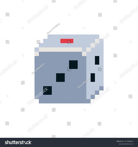 Playing Dice Pixel Art Style Icon Stock Vector (Royalty Free ...