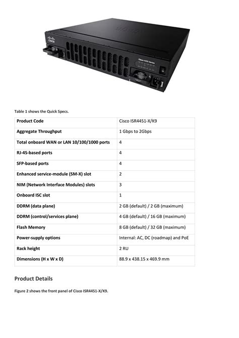 PPT - Cisco 4451 Datasheet – ISR 4451-X PowerPoint Presentation, free download - ID:7738962