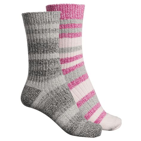 Columbia - Columbia Sportswear Supersoft Multi-Stripe Casual Socks - 2-Pack, Crew (For Women) Sz ...