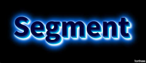 Segment Text Effect and Logo Design Word