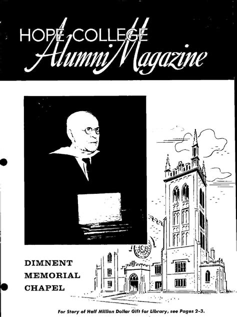 Hope college alumni magazine 1959 v12 4 october by Hope College Library ...