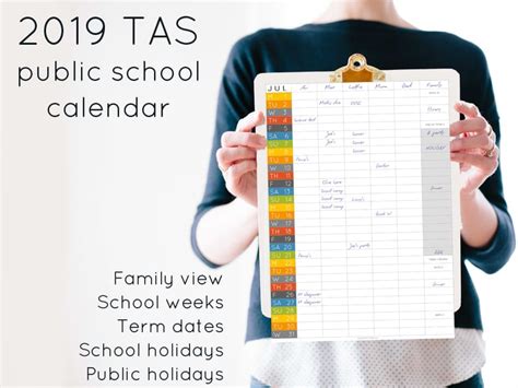 2019 TAS school calendar - term dates and school holidays - Mumlyfe