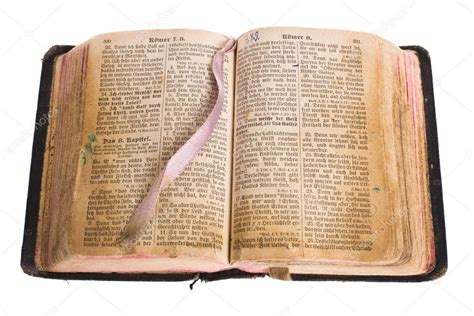 Old antique vintage open bible isolated — Stock Photo © SPLAV_SK #3045640