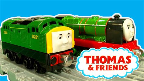 Thomas And Friends Diesel 261 & Big City Engine Take N Play Toy Train Study - YouTube