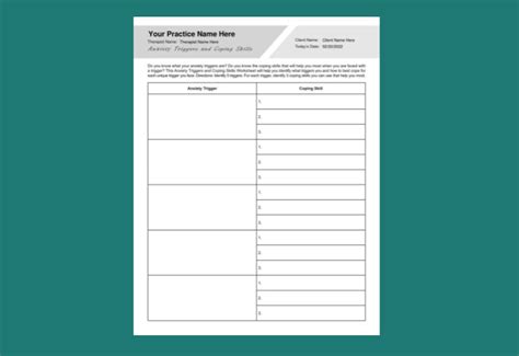 Printable Anxiety Triggers Worksheet Printable Word S - vrogue.co