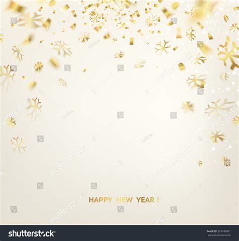 Happy New Year Card Template Over Gray Background With Golden Sparks. Happy New Year 2016 ...