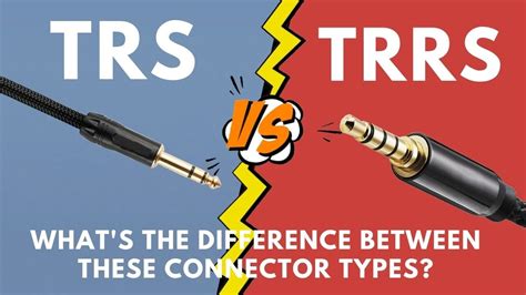 What are TRS and TRRS Connectors? And the differences between them ...