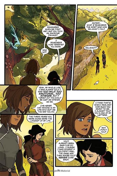 NickALive!: Preview Pages From First "Legend Of Korra" Comic Show Korra & Asami's First Kiss As ...