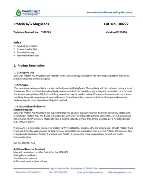 GenScript TissueDirect Multiplex PCR System Protocol