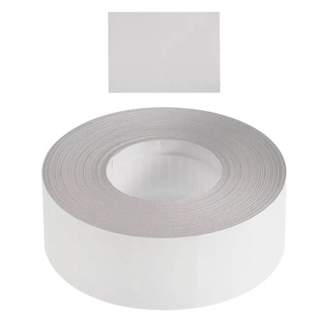 Removable 22x16mm White Labels | Pricemark