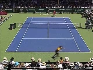 Pro tennis players and their favorite shots. on Make a GIF