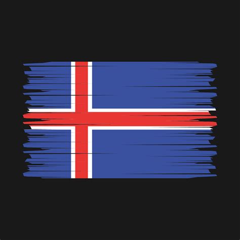 Iceland Flag Brush Vector 21757407 Vector Art at Vecteezy