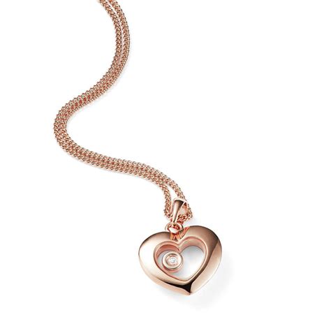 Rose Gold Heart Floating Diamond Necklace* By Oh So Cherished ...