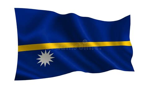 Nauru Flag. a Series of `Flags of the World Stock Illustration ...