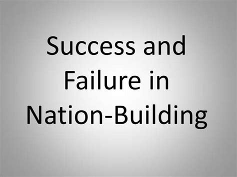 Nation building | PPT