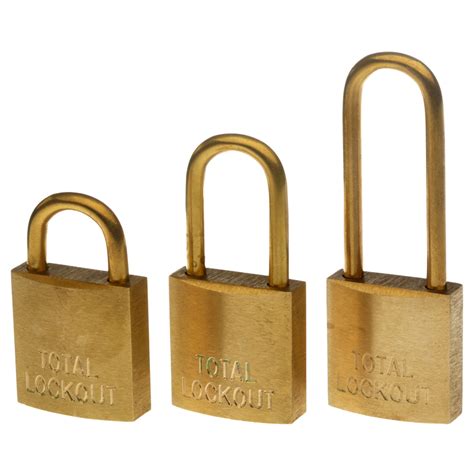 Brass Safety Padlock - Total Lockout