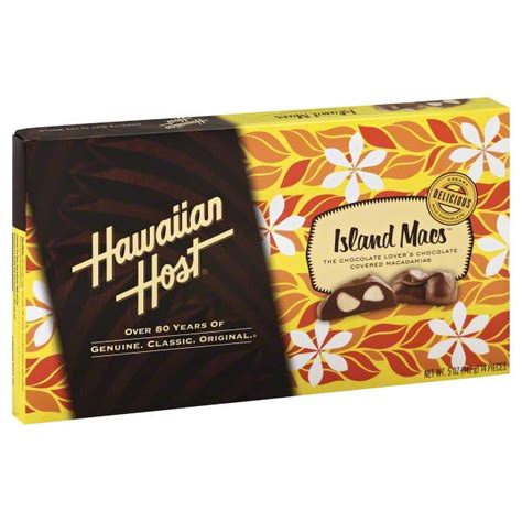 Hawaiian Host Chocolate Covered Island Macadamia Nuts, 5 oz., 14 Ct - Walmart.com