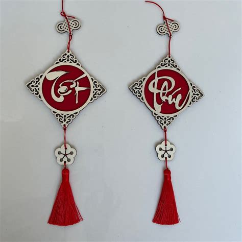 Vietnamese New Year Decorations Knot Pendant Red Hanging Ornaments ...