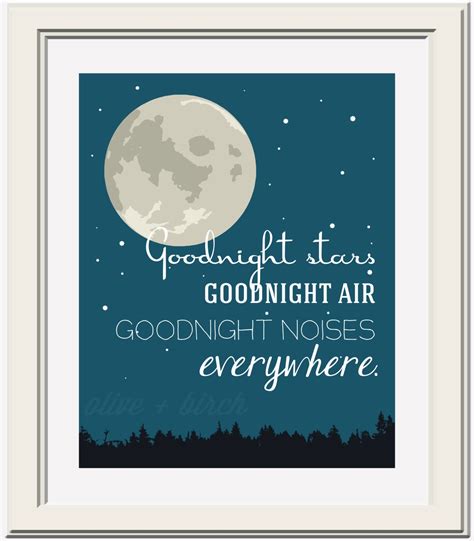 Goodnight Moon Quote Printable by OliveandBirch on Etsy