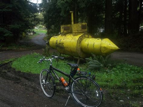 Kent's Bike Blog: #30DaysofBiking: Yellow Submarine Yard Art