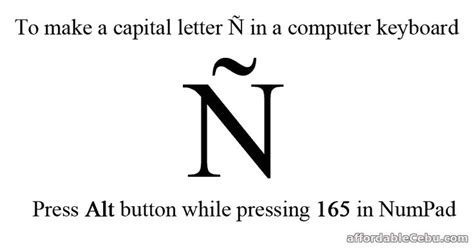 How to Type Enye (Ñ) in a Computer? | Lettering, Hacking computer, Computer