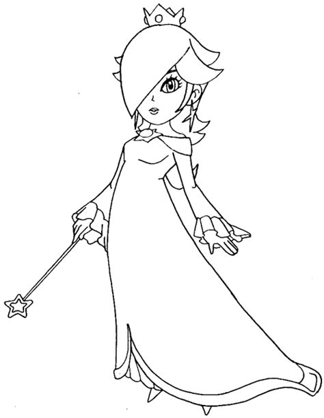 How to Draw Rosalina from Wii Mario Kart Step by Step Drawing Tutorial ...