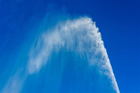 Jet D Eau Fountain in the Swiss City Geneva Stock Photo - Image of ...