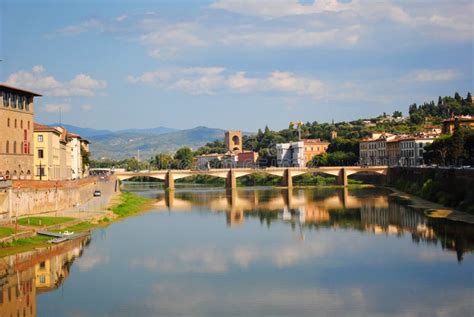 The Arno River, Florence, Italy Stock Image - Image of spring, hours: 118786213