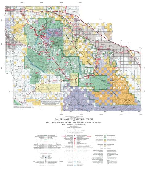 San Bernardino National Forest Visitor Map (south) by US Forest Service R5 | Avenza Maps