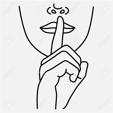 37176670-finger-on-a-mouth-be-quiet-isolated-vector-illustration-on-a ...