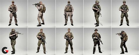 anatomy360 info - Soldier Pose Pack - CGArchives