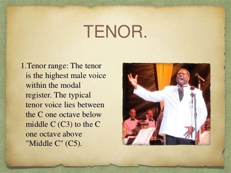 Types of choir and voices