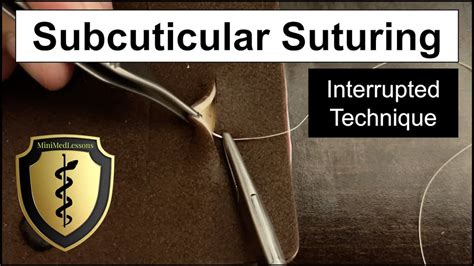 SUTURE Tutorial: Subcuticular Interrupted Suture - HD step-by-step instructions! - YouTube