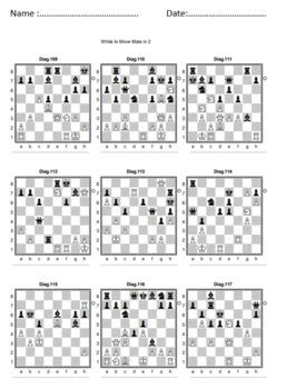 Chess Puzzles Worksheets by Educational flyers and documents | TPT