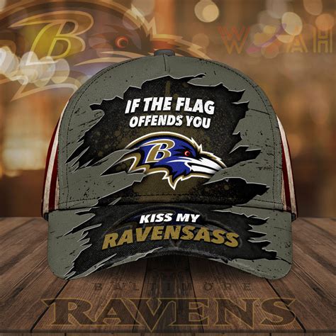 Baltimore Ravens Cap - Custom Hat - WoahTee