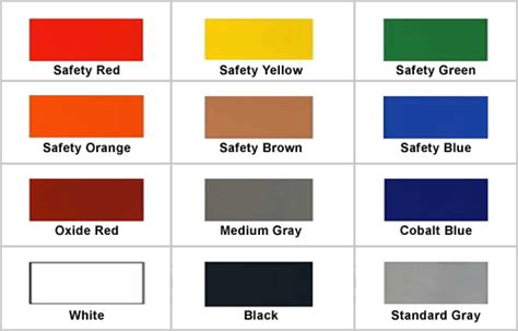 Get Color Code Osha Pipe Color Chart UK