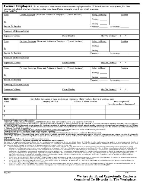 Barnes And Noble Job Application Form 2024 - Applicationforms.net