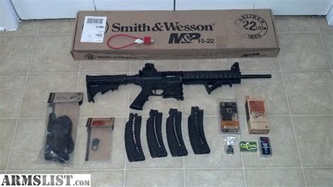 ARMSLIST - For Sale: Smith & Wesson M&P 15-22 , Magpul accessories, 4 Mags