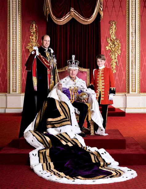 King Charles Poses with Prince William, Prince George Coronation Photo