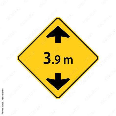 USA traffic road signs. maximum truck clearance height.vector illustration Stock Vector | Adobe ...