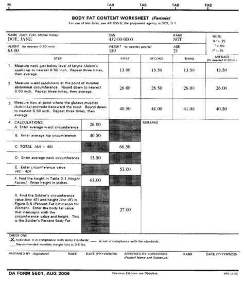 Appendix B Standard Methods for Determining Body Fat Using Body Circumferences, Height, and Weight