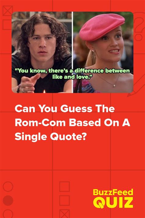 the movie poster for can you guess the rom - com based on a single quote?