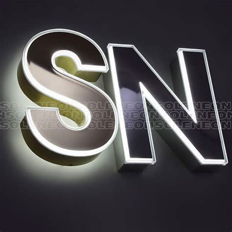 Led solid acrylic letters | Soleneon