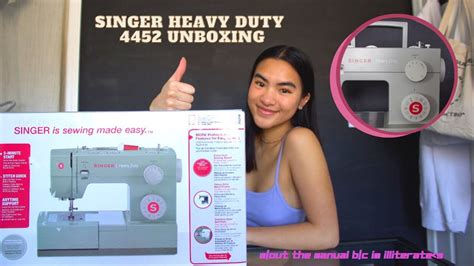 singer 4452 heavy duty sewing machine unboxing | features + accessories ...