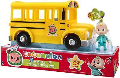 Cocomelon Musical Yellow School Bus & JJ Figure Plays Wheels on The Bus 191726380771 | eBay