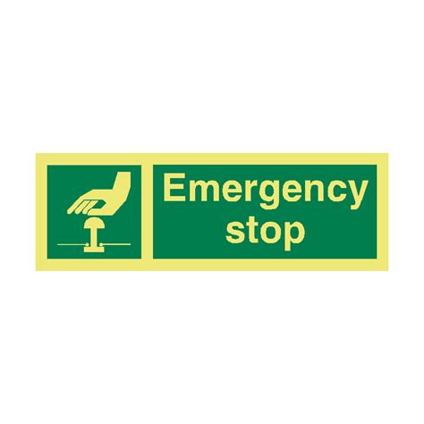 Emergency Stop IMO Sign | PVC Safety Signs