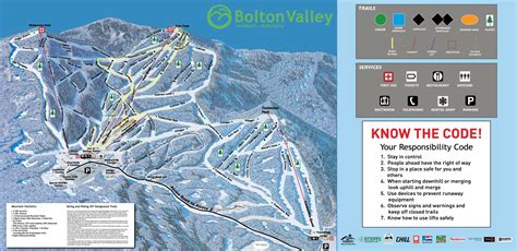 Bolton Valley Resort Trail Map • Piste Map • Panoramic Mountain Map