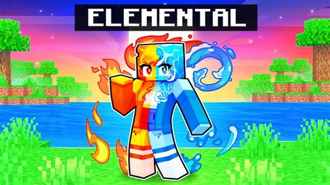 Playing as an ELEMENTAL in Minecraft! - YouTube