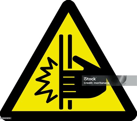 Warning Sign Of Closing Doors Stock Illustration - Download Image Now ...