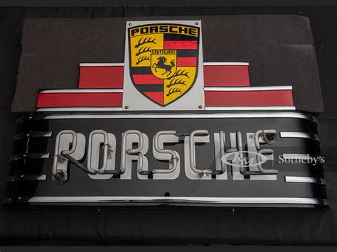 Porsche Neon Decorative Sign | Open Roads, August | RM Online